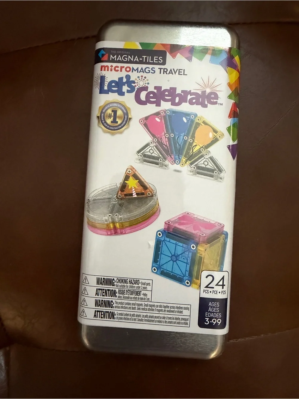 NEW Magna-Tiles microMAGS Travel Let’s Celebrate 24-Piece Building Set